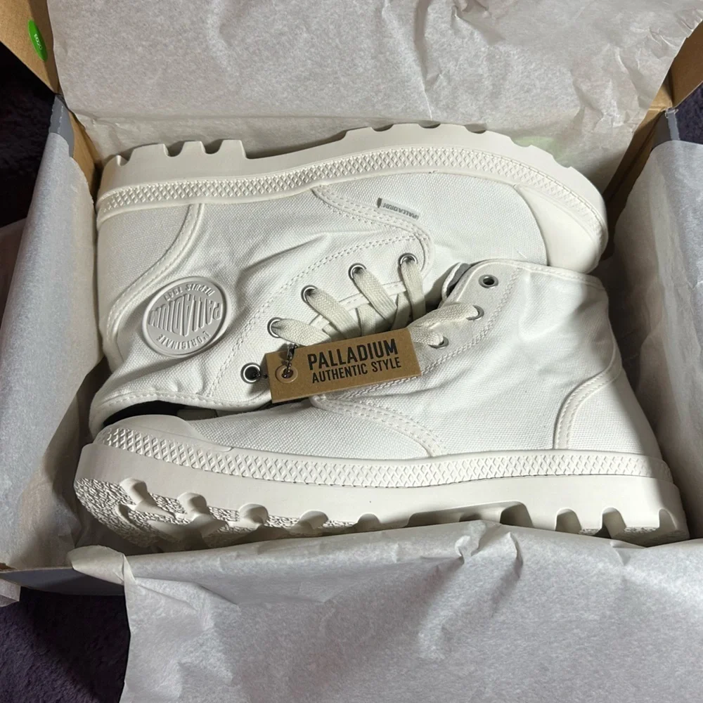 NWT Palladium Pampa High Sky White Size 9.5 - Picture 6 of 11